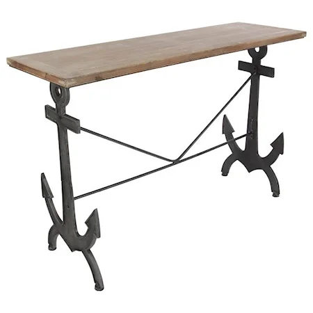 Metal/Wood Console Table